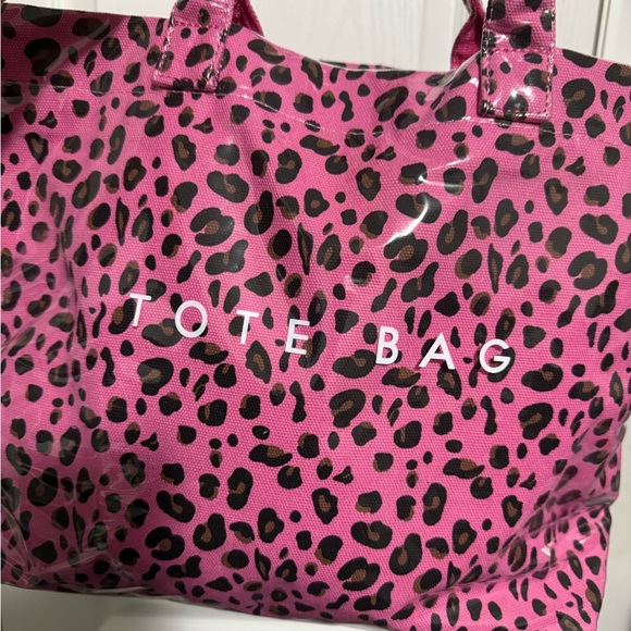 Pink Leopard Print Tote Bag - Picture 6 of 8